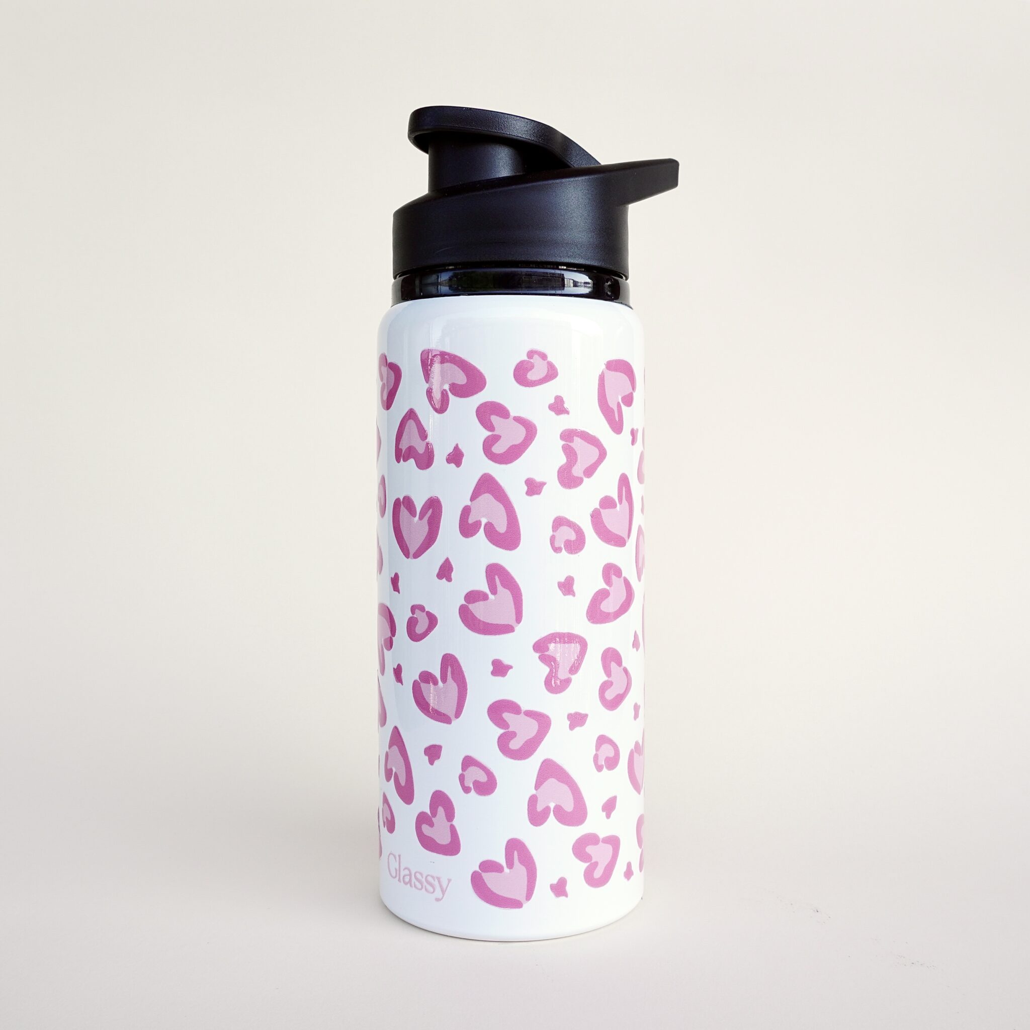 Botella Termo · Leopardo Corazón