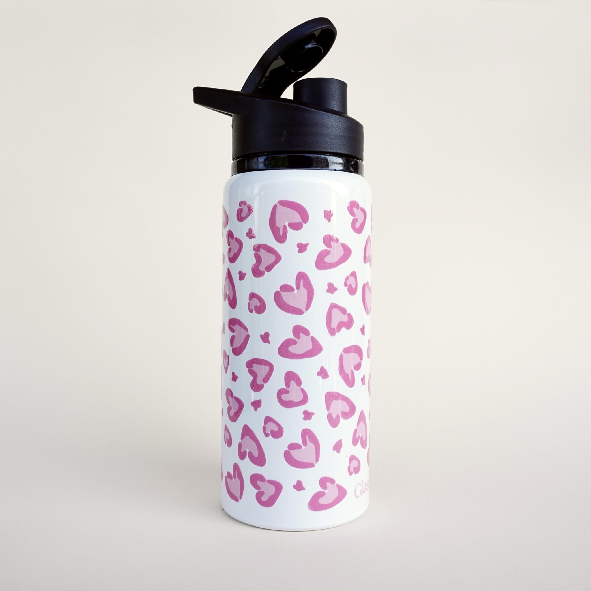 Botella Termo · Leopardo Corazón